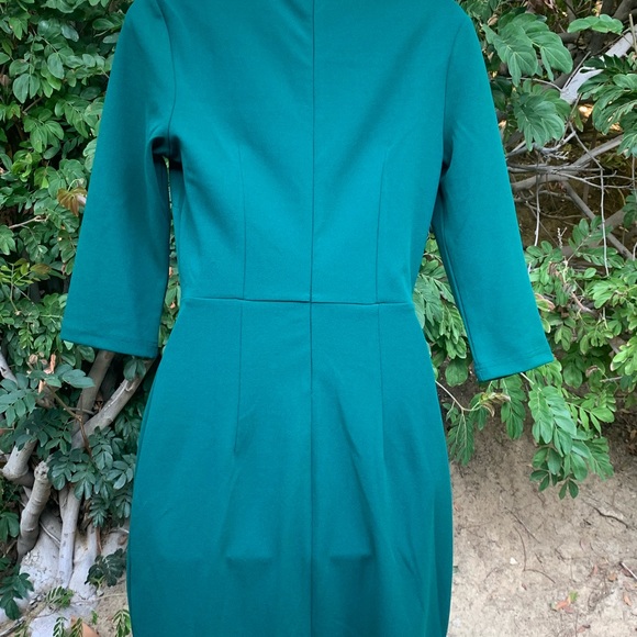 Beautiful classy size small long sleeve green dress NWT - Picture 5 of 5